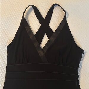 Evan Picone Black Sleeveless Midi Dress